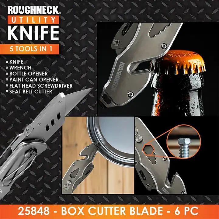 Roughneck 5 Tools in 1 Utility Knife