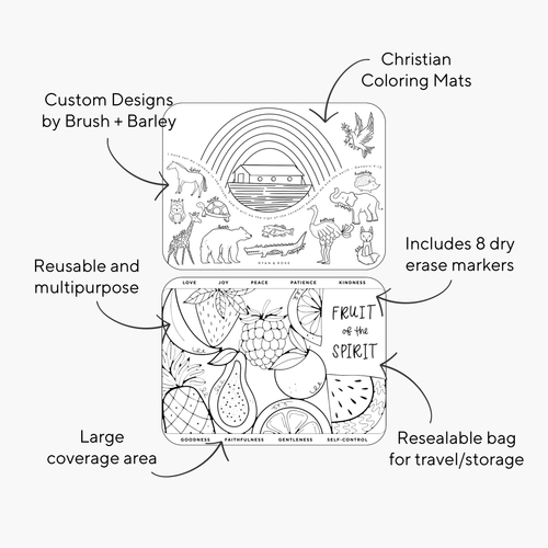 Christian Coloring Mats