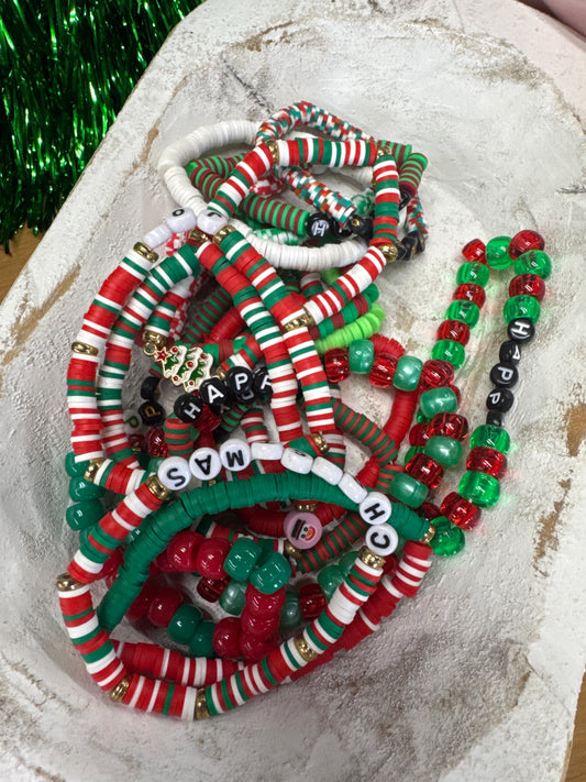 RANDOM CHRISTMAS BRACELET BEADED