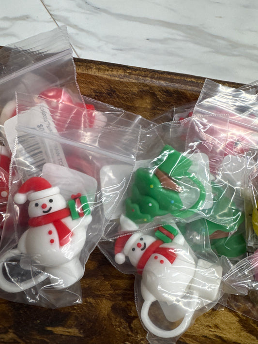 CHRISTMAS STRAW TOPPER (SINGLE)