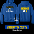 Royal Hoodie- WCYF-Commander Football with Personalization