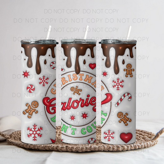 Christmas Calories Don't Count 20oz Tumbler