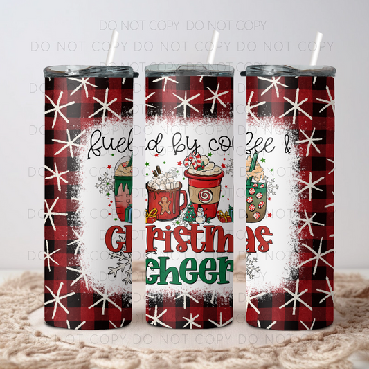 Fueled By Coffee & Christmas Cheer 20oz Tumbler