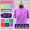 Mystery Neon Monogram Tee