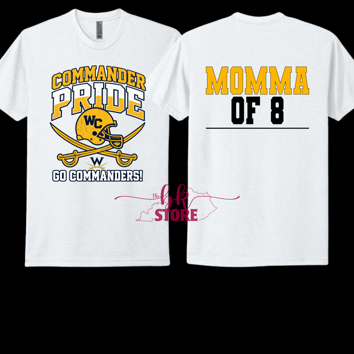 White Tee- WCYF-Commander Pride With Personalization
