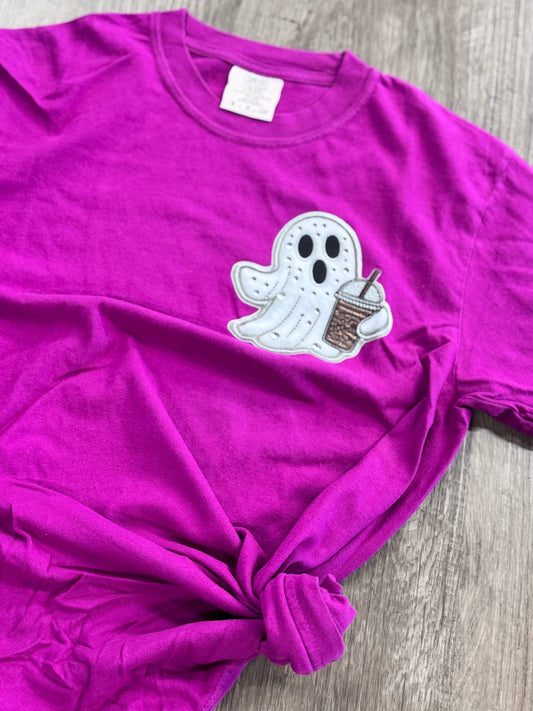 GHOST WITH COFFEE LONGSLEEVE