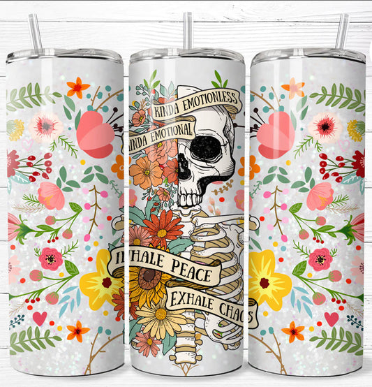 Kinda Emotionless Kinda Emotional 20 oz Tumbler