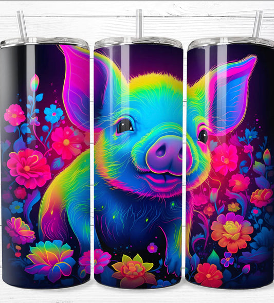 Neon Pig 20 oz Tumbler