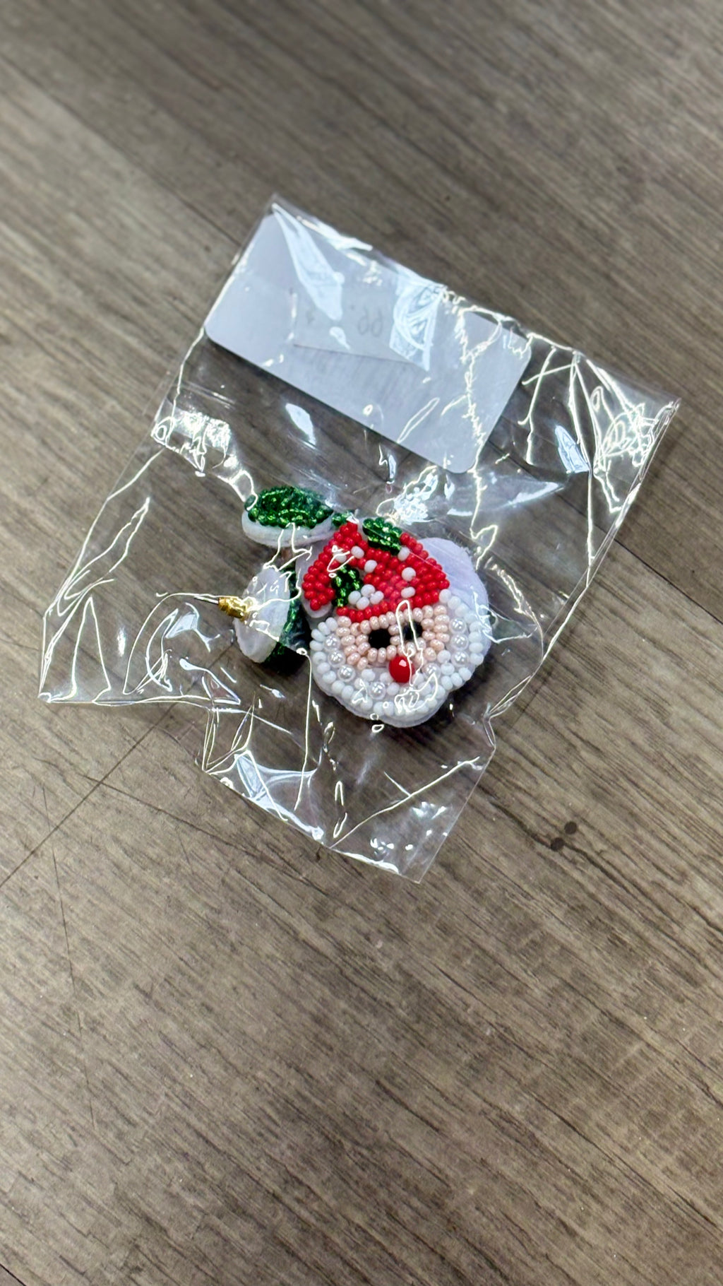 CHRISTMAS BEADED EARRINGS