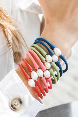 CANVAS FRESHWATER PEARL BRACELET