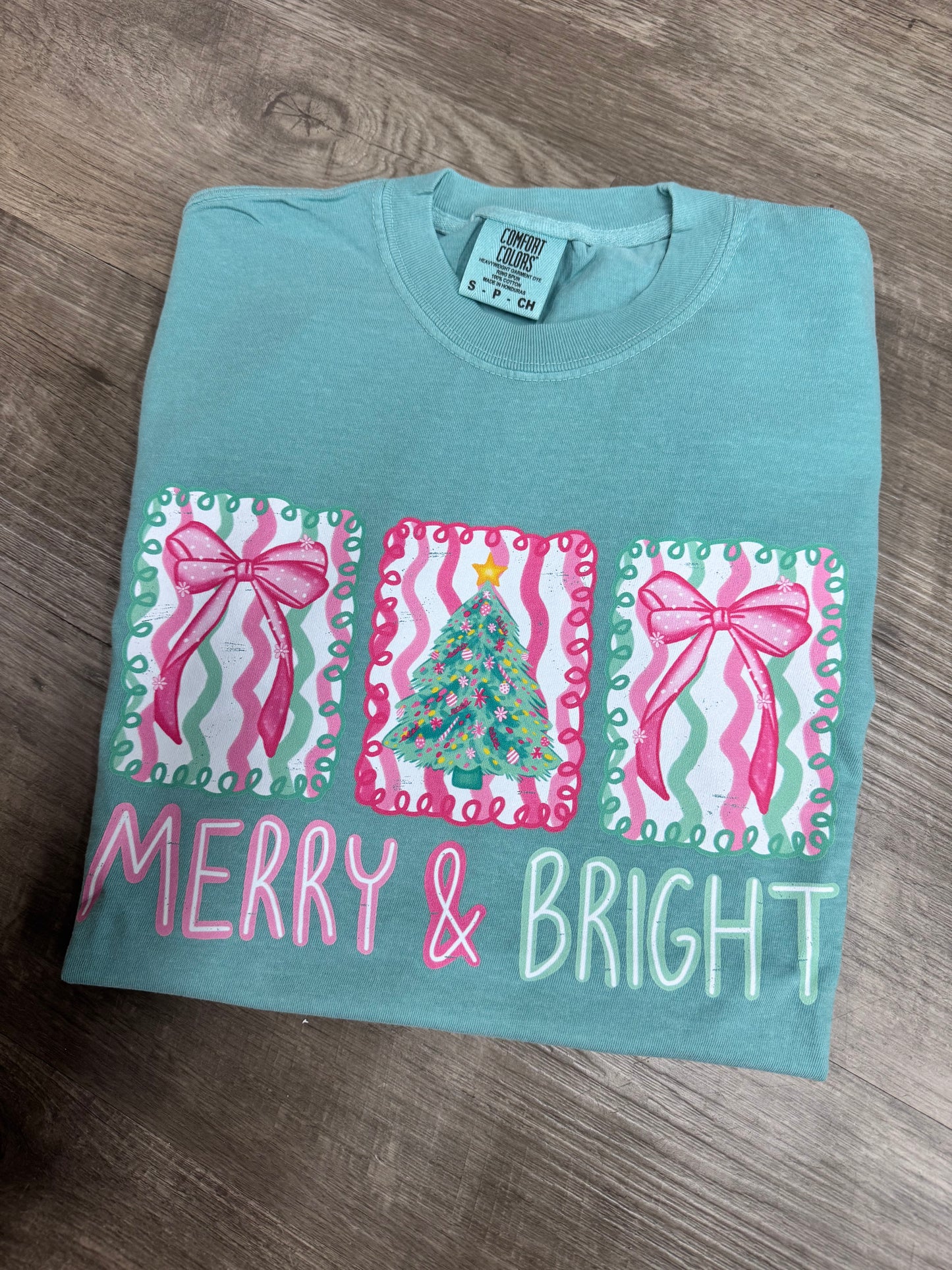 MERRY & BRIGHT STAMP TEE
