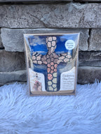 HAND PAINTED COMFORTING CLAY CROSS