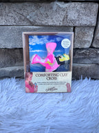 HAND PAINTED COMFORTING CLAY CROSS