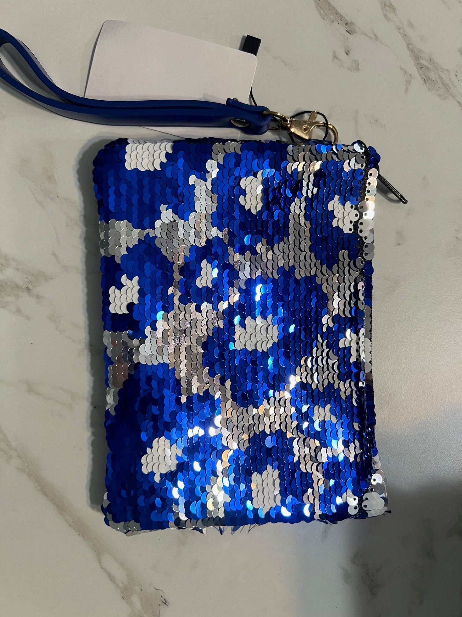 WC Commanders Sequin Wristlet