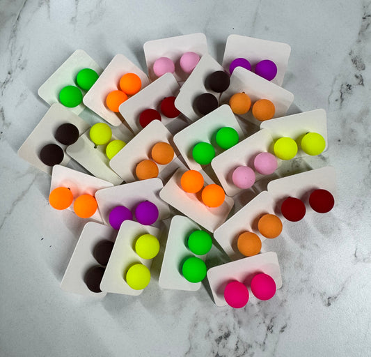 NEON STUD EARRING