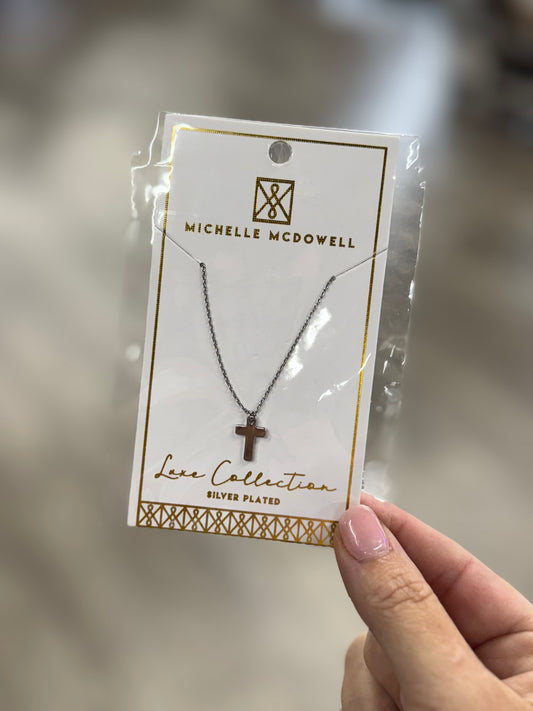 MICHELLE MCDOWELL CROSS NECKLACE