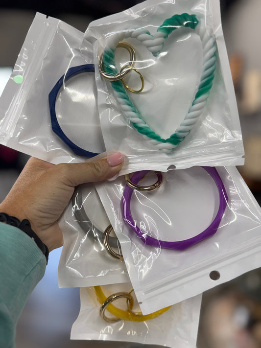 SILICONE BANGLE KEYCHAIN