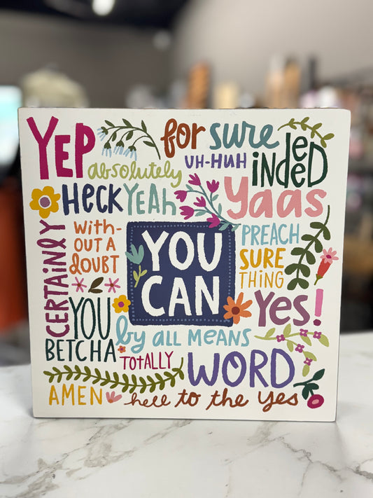 YOU CAN PLAQUE (LARGE)