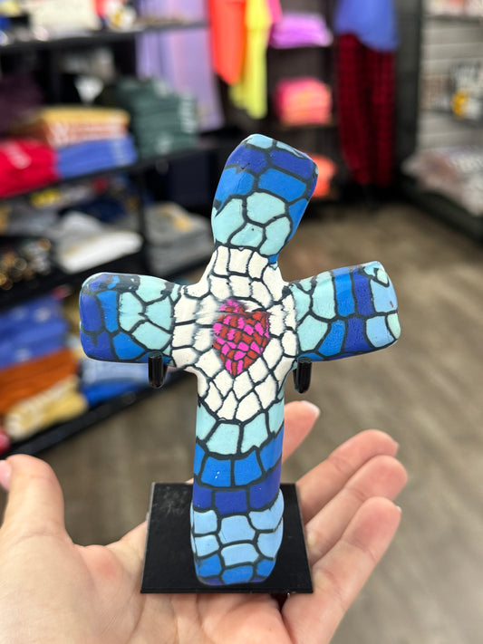 CLAY CROSS STAND