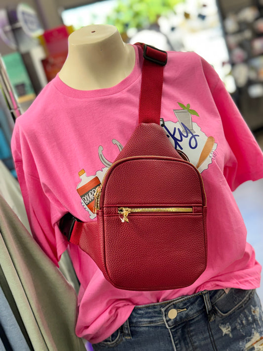 PEBBLE LEATHER CROSSBODY