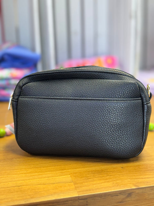 BLACK PEBBLE LEATHER PURSE