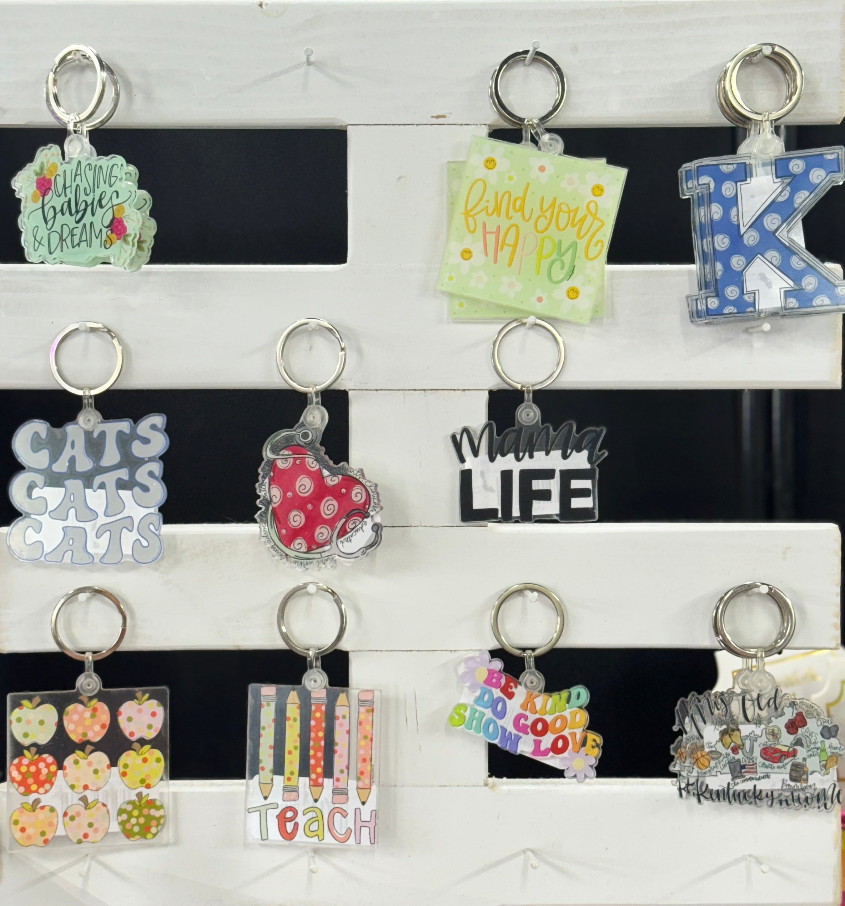 DOODLES ACRYLIC KEYCHAIN