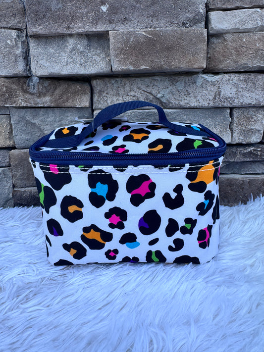SMALL CHEETAH COSMETIC BAG