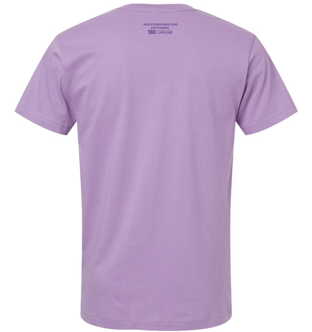 RAE OF SUNSHINE PURPLE ON PURPLE GLITTER