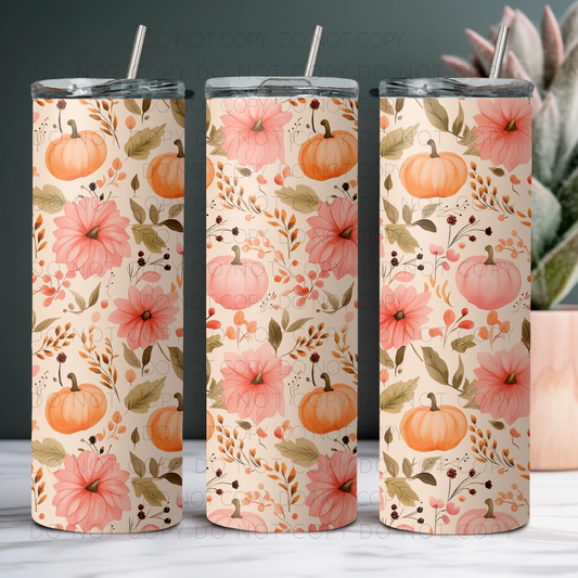 Pastel Pumpkins 20oz Tumbler