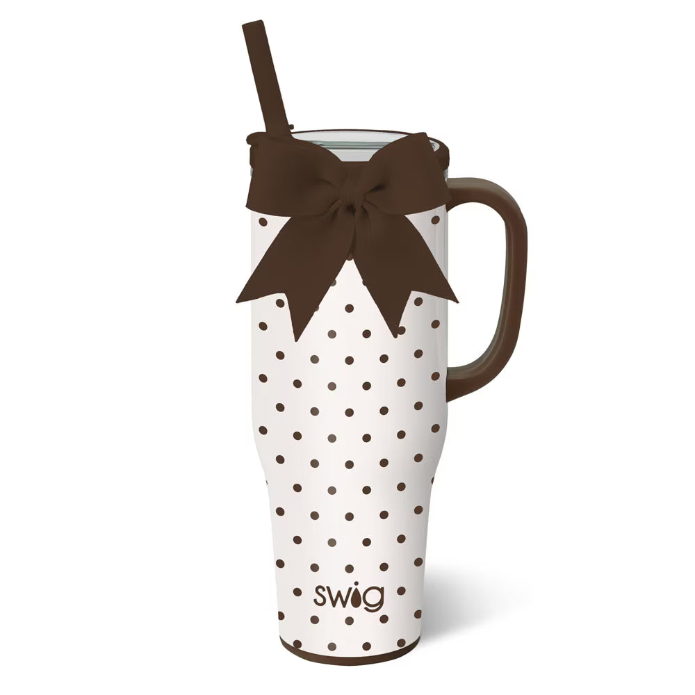 Mocha Dots Mega Mug 40oz