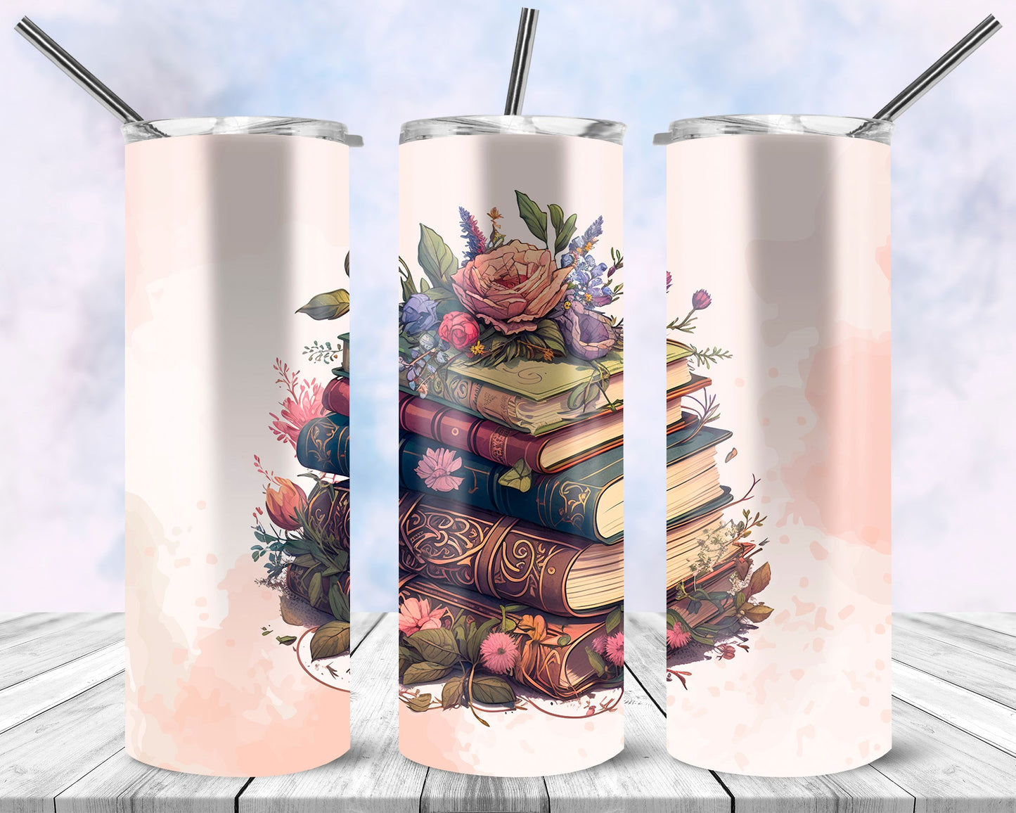 Vintage Stack Of Books 20oz Tumbler