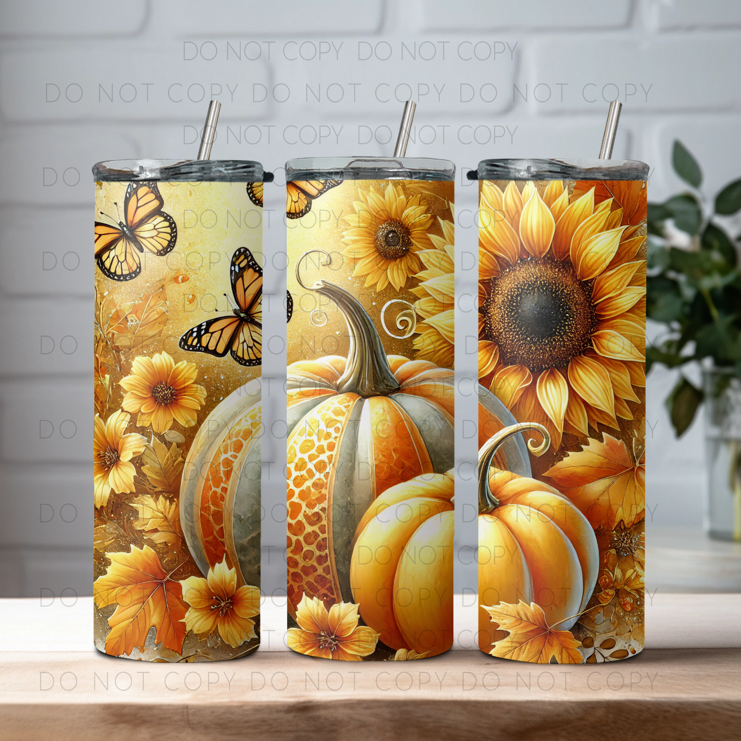 Sunflowers And Pumpkins 20oz Tumbler