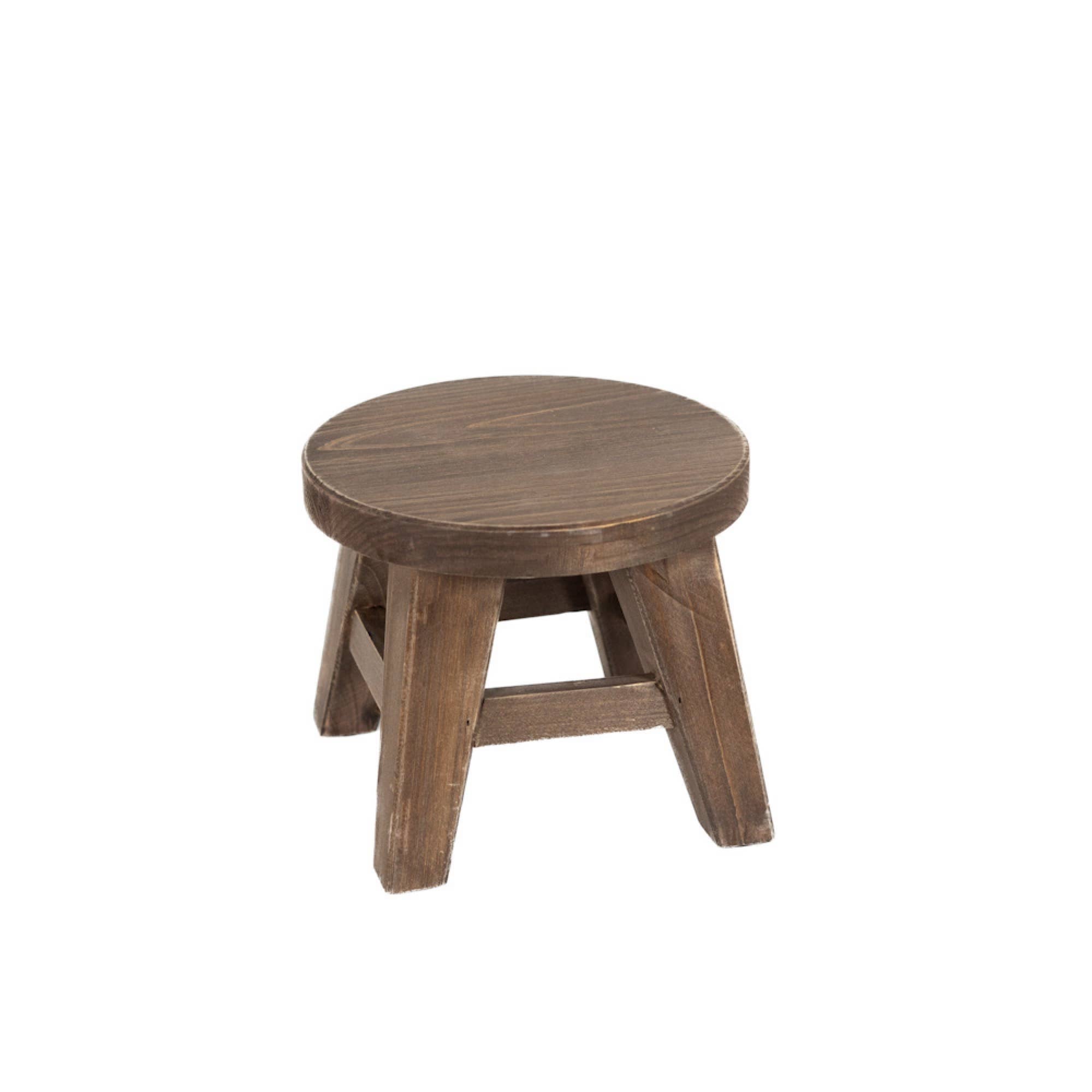 11007 - 9x9x6 wood riser (ROUND) home decor espresso