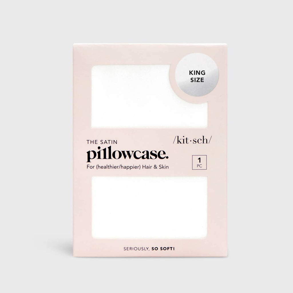 Satin Pillowcase King - Ivory