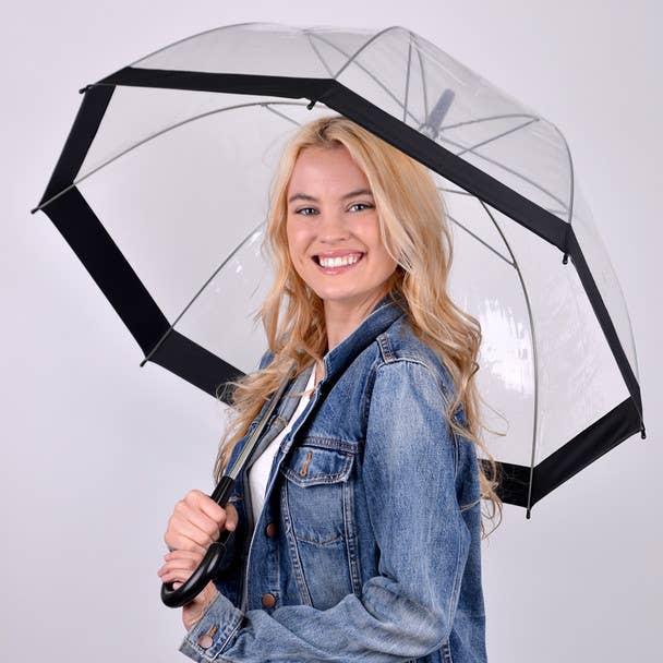 See-Thru-Bubble Wind-Resistant Premium Clear Umbrella-