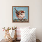 Bird On Thick Branch