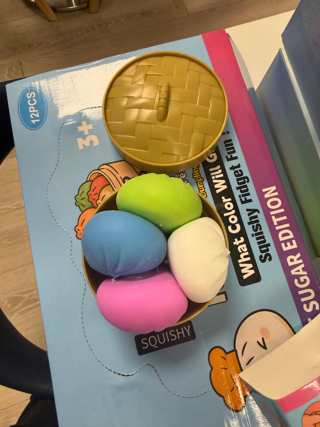 Viral Mini Dumpling  Squishy Set – 4 Mystery Mini Squishi