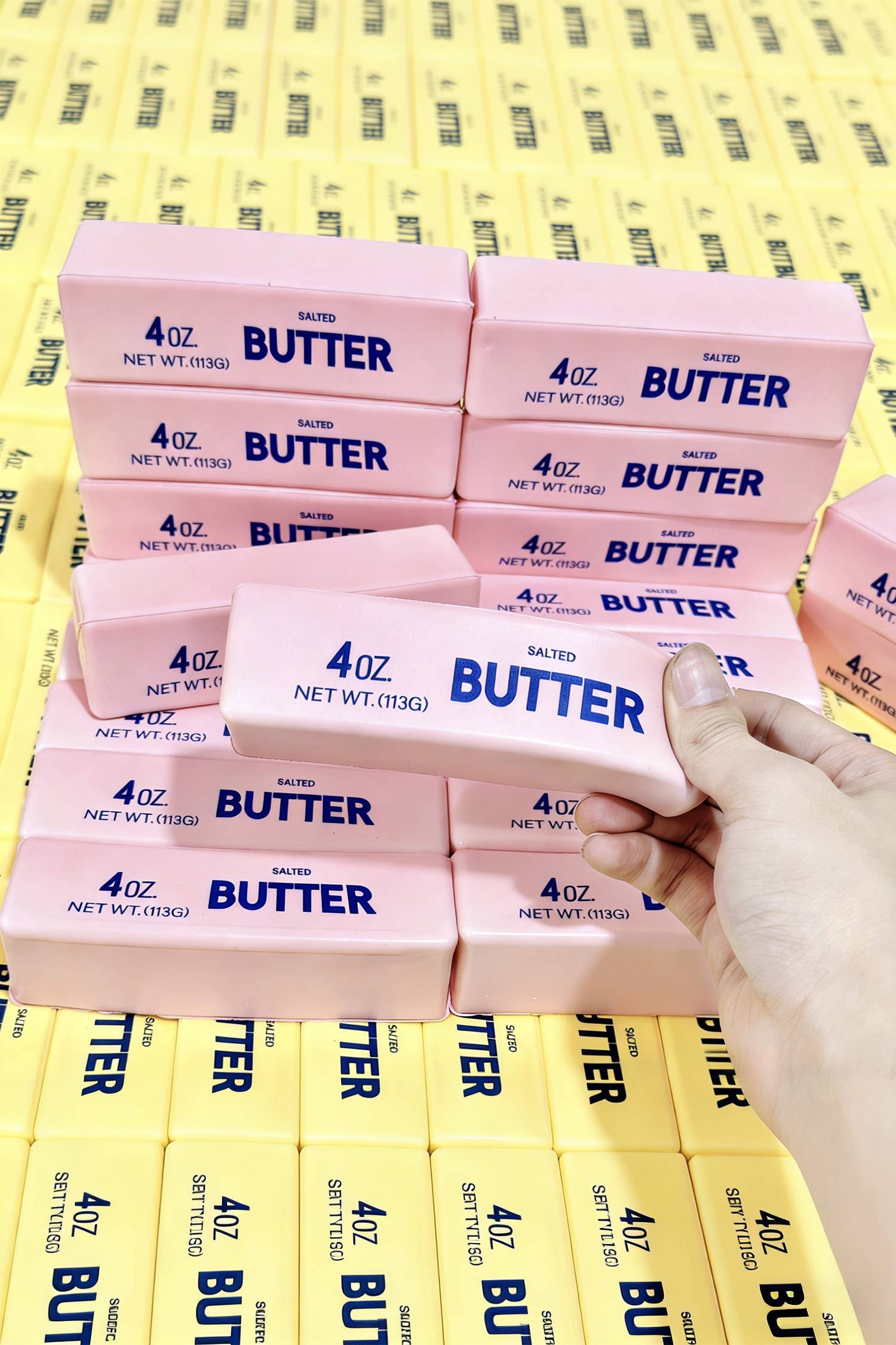 Realistic PU Butter Stick Stress Relief Toy Gifts