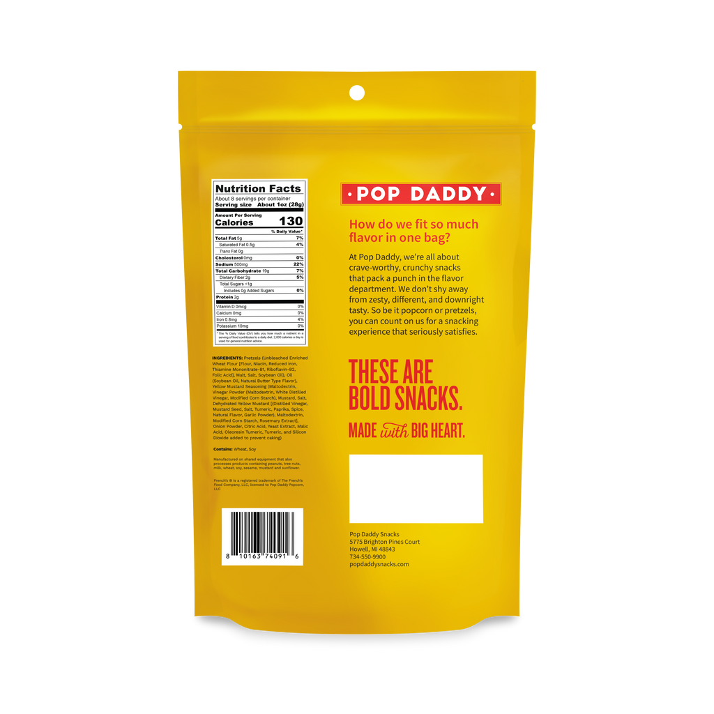 French's Mustard
Seasoned Pretzels 7.5oz