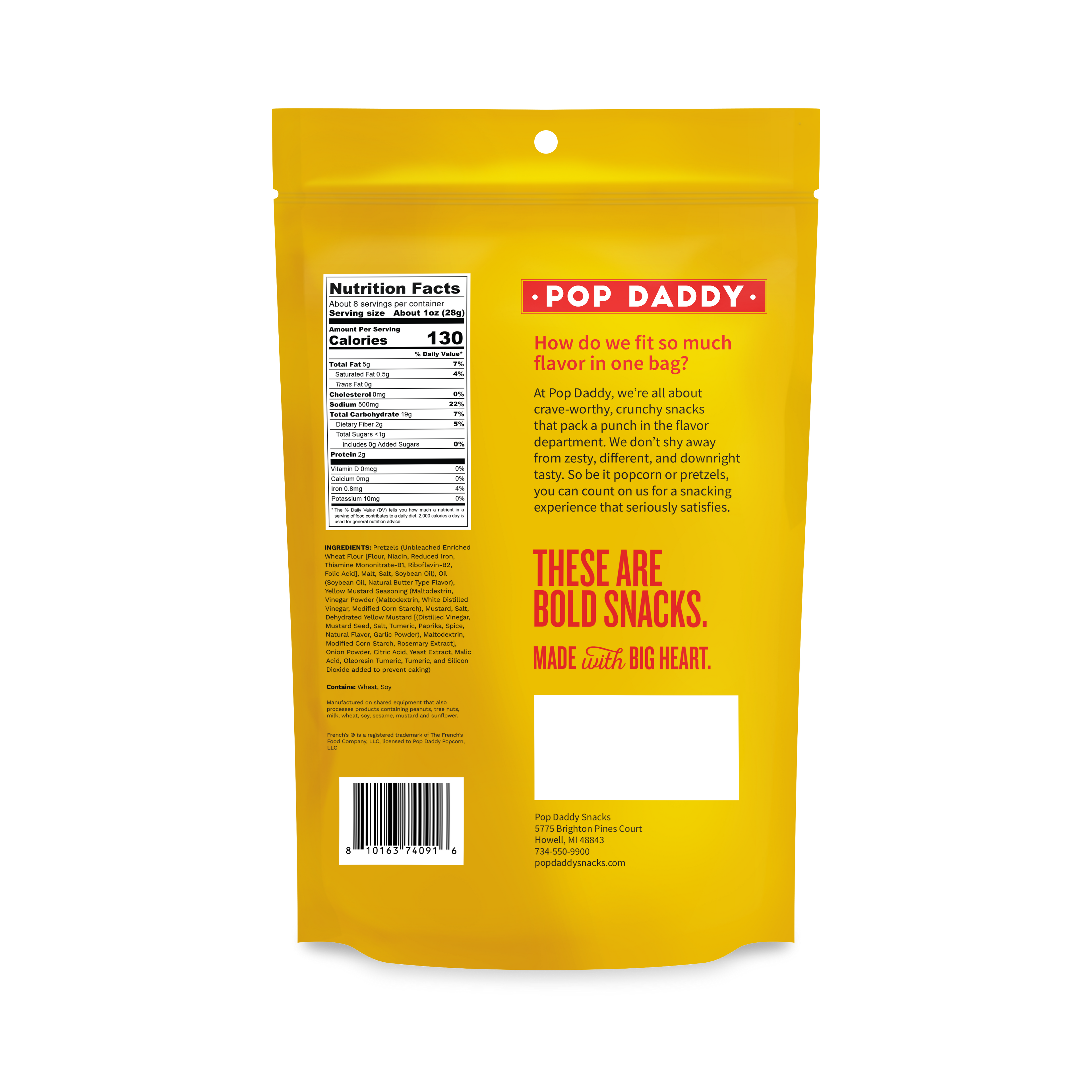 French's Mustard
Seasoned Pretzels 7.5oz