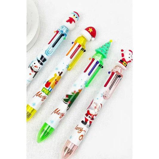 Multi Color Christmas Theme Ballpoint Pen