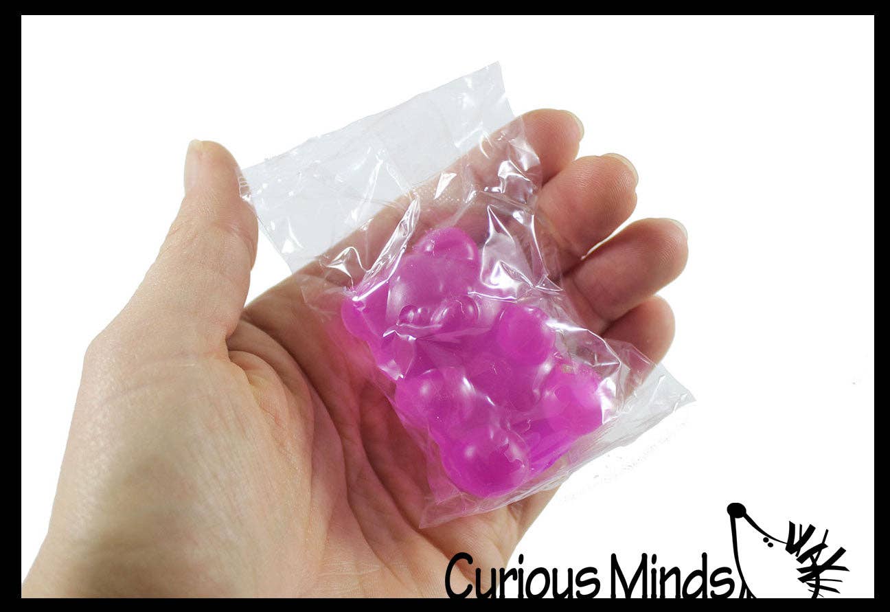 1 -2" Gummy Bear Shaped Ball - Thick Glue/Gel Syrup Molasses