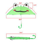 Kid's Green Frog Umbrella - Green