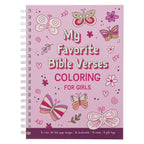 Coloring Book Favorite Bible Verses for Girls Wirebound