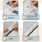 Gray Bible Tabs Laminated 75 Pack