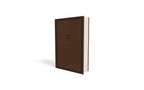 NIV Value Thinline Bible, Large Print, Leathersoft, Brown