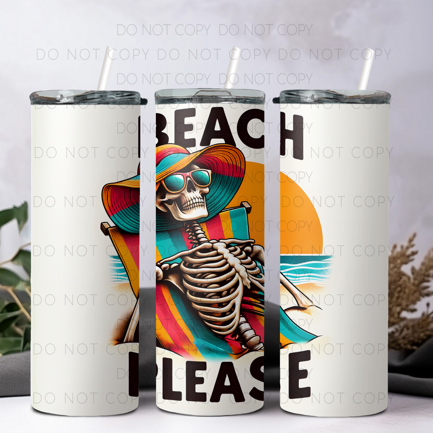 Beach Please 20oz Tumbler