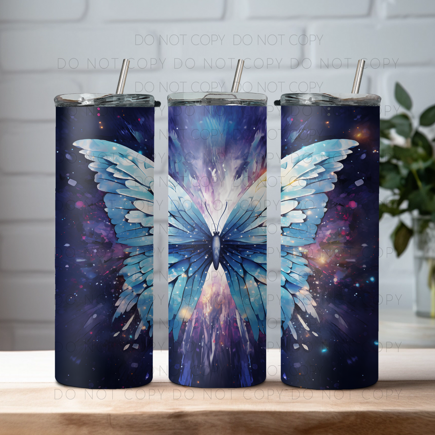 Butterfly Purple 20oz Tumbler