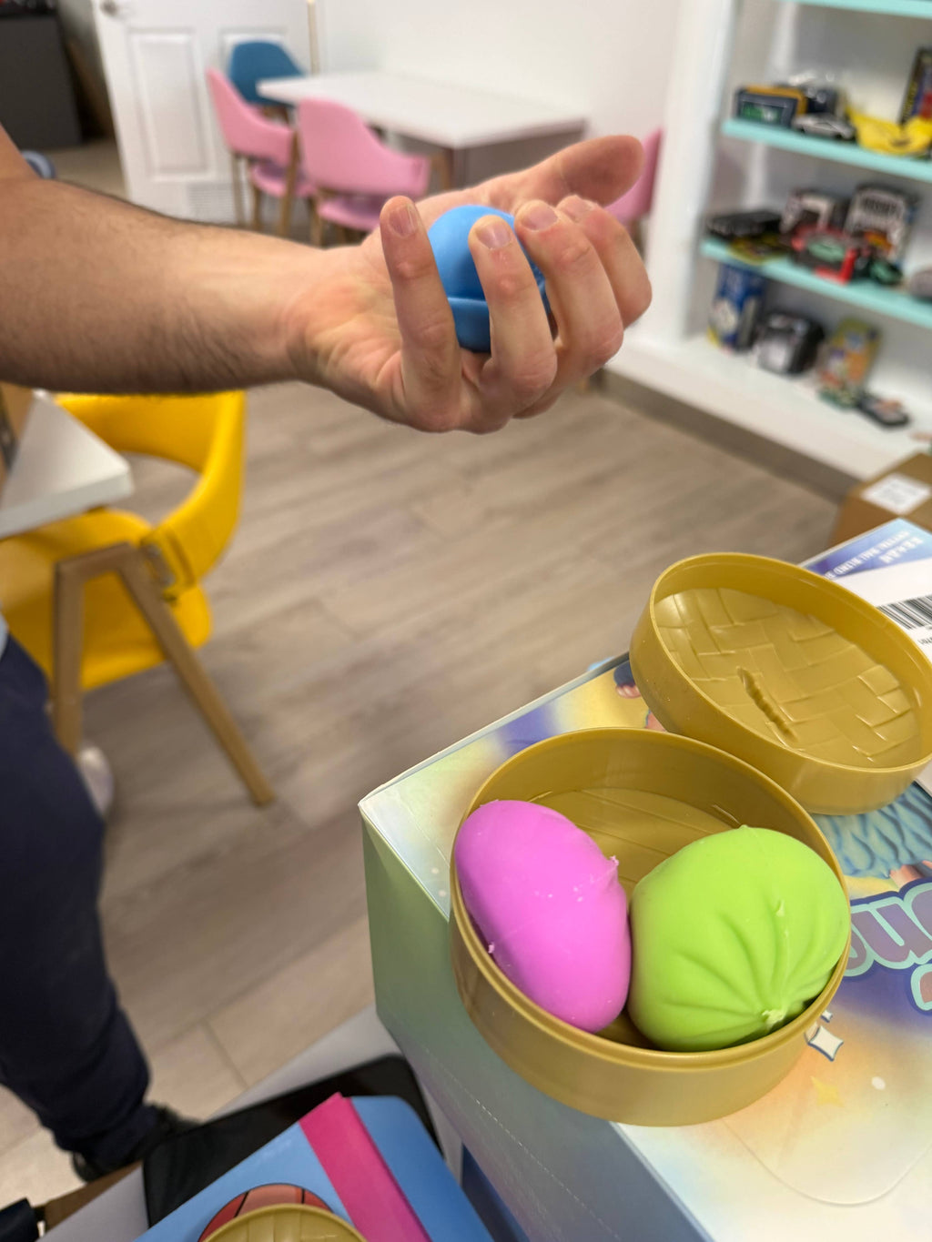 Viral Mini Dumpling  Squishy Set – 4 Mystery Mini Squishi