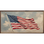 Flag Waving In Sky